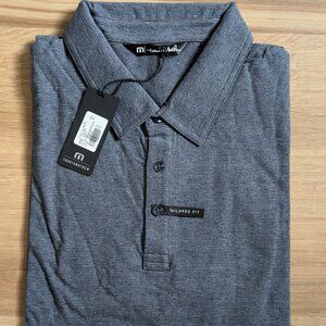NWT TravisMathew “The NPR” Polo – Heather Blue Wing Teal – XL